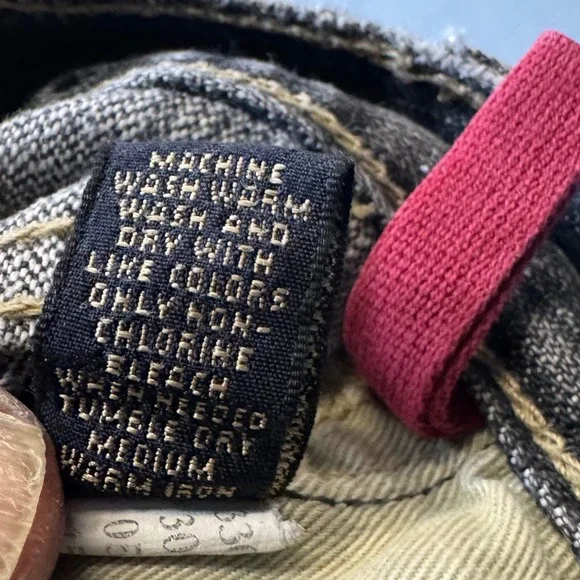 Abercrombie & Fitch Mens Straight Leg Faded Grey Button Fly Jeans 31x30 - Picture 3 of 7